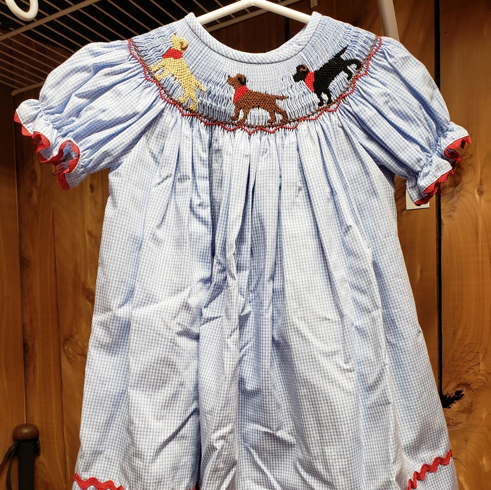 Smocked Labrador dress
